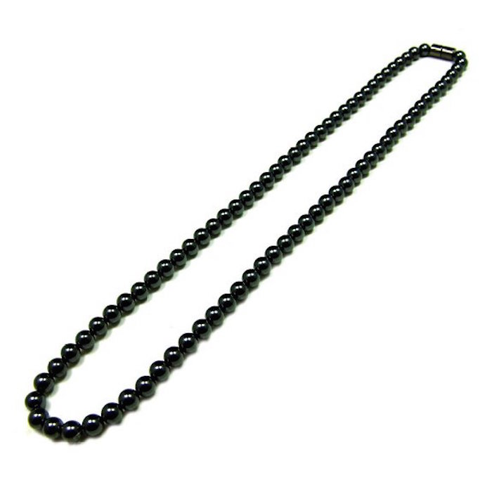 Accents Kingdom Men's Magnetic Hematite with Round Beads Necklace